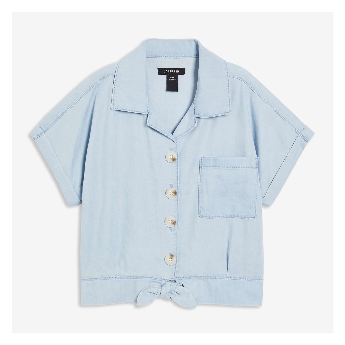 Kid Girls' Tie Shirt