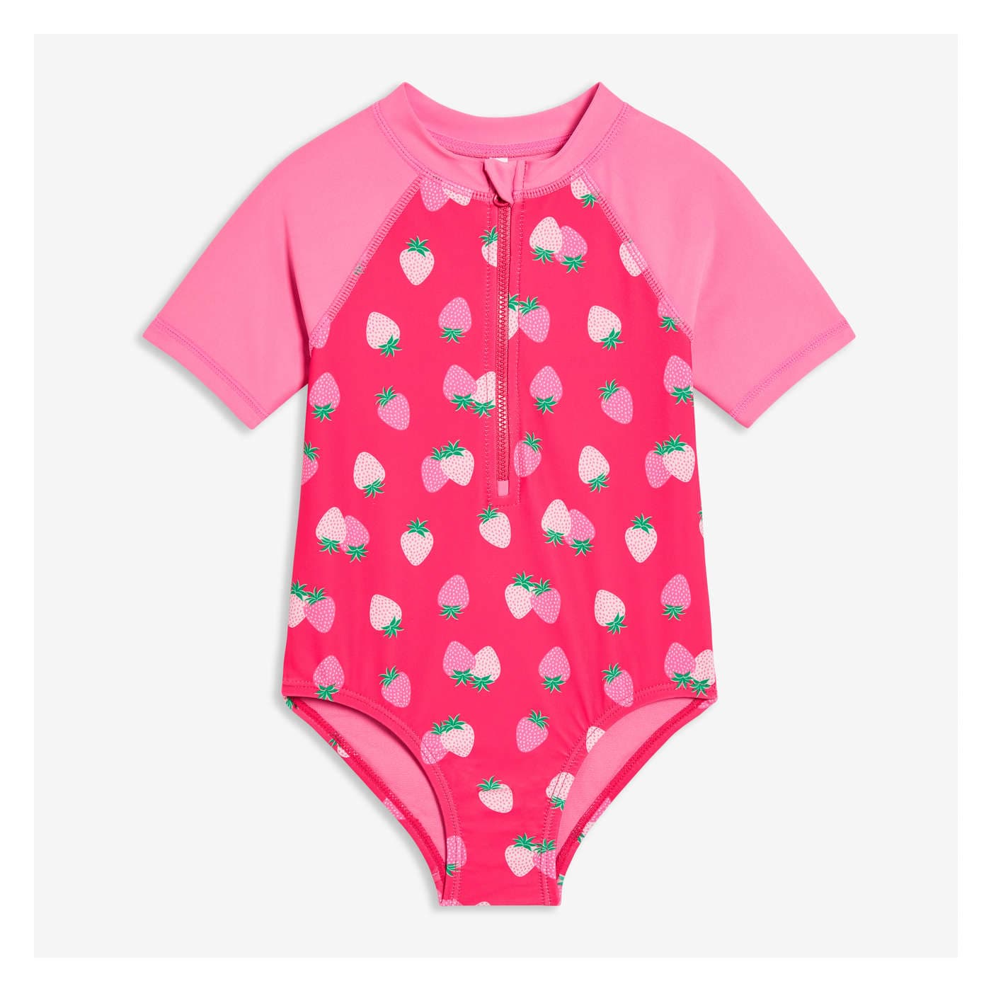 Toddler Girls' Rash Guard Swimsuit