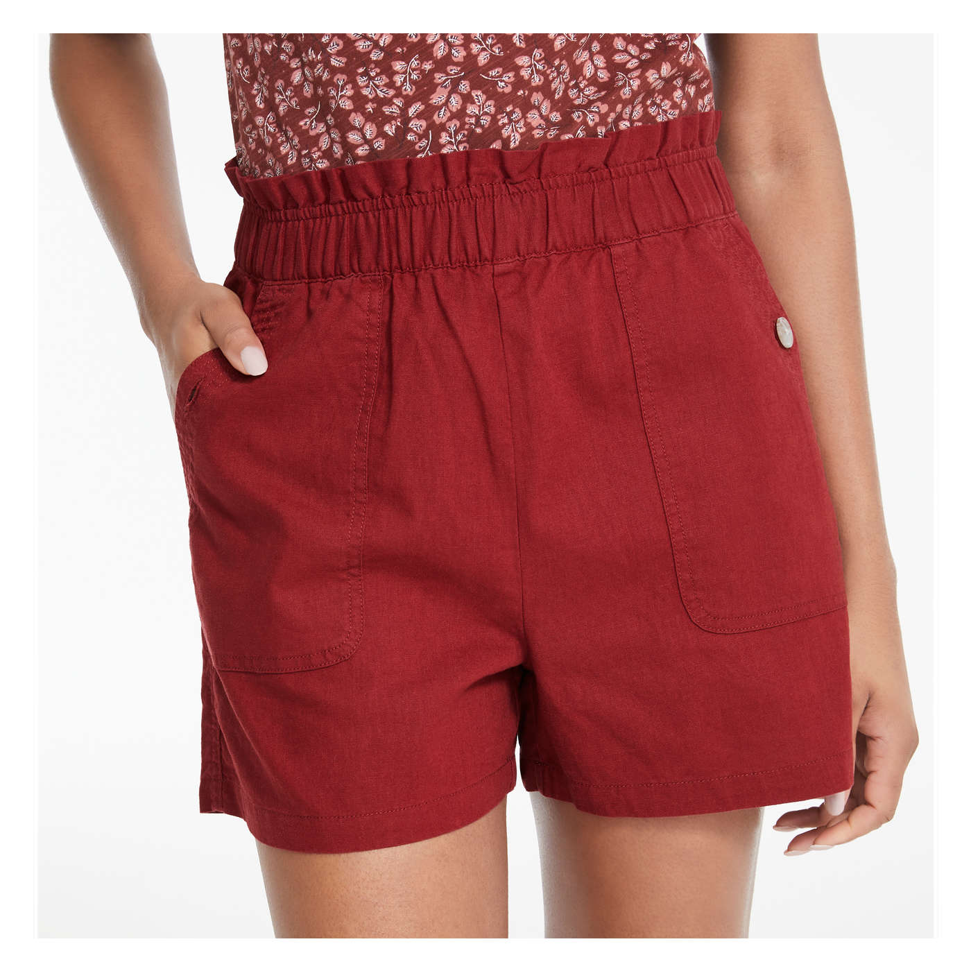 Linen-Blend Short