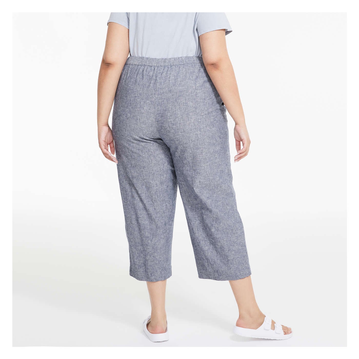 Women+ Linen-Blend Wide Leg Pant