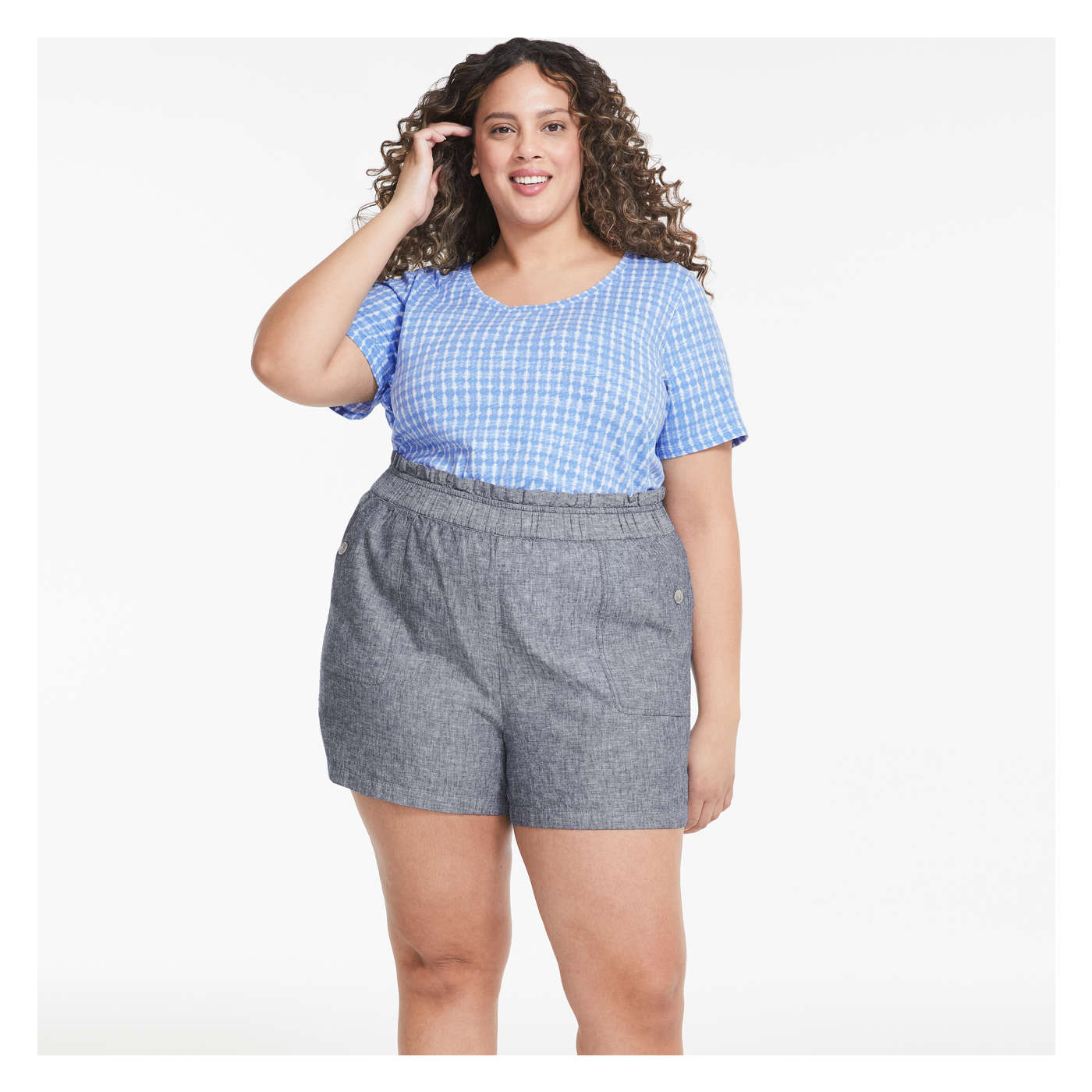 Women+ Linen-Blend Short