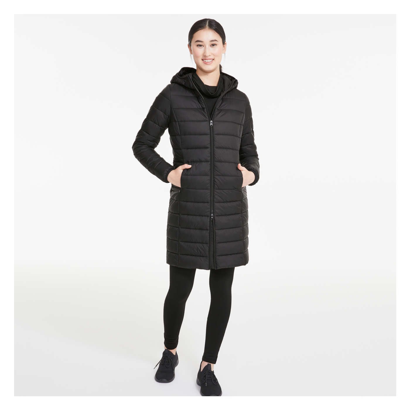 Midi Puffer Jacket with PrimaLoft
