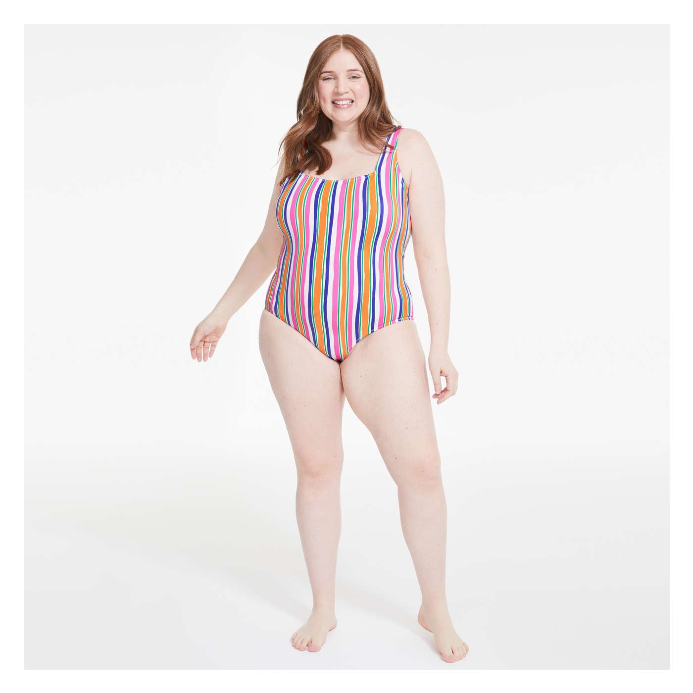 Women+ Square Neck Swimsuit