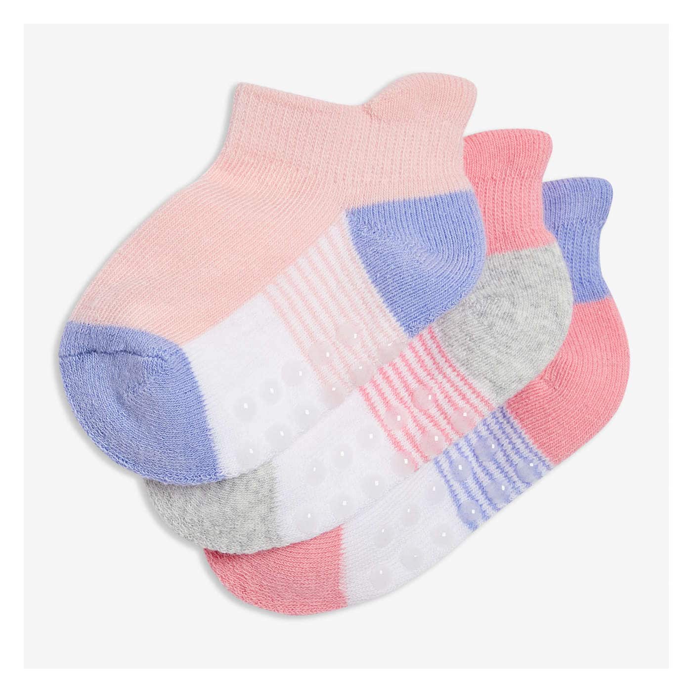 Baby Girls' 3 Pack Back Tab Socks