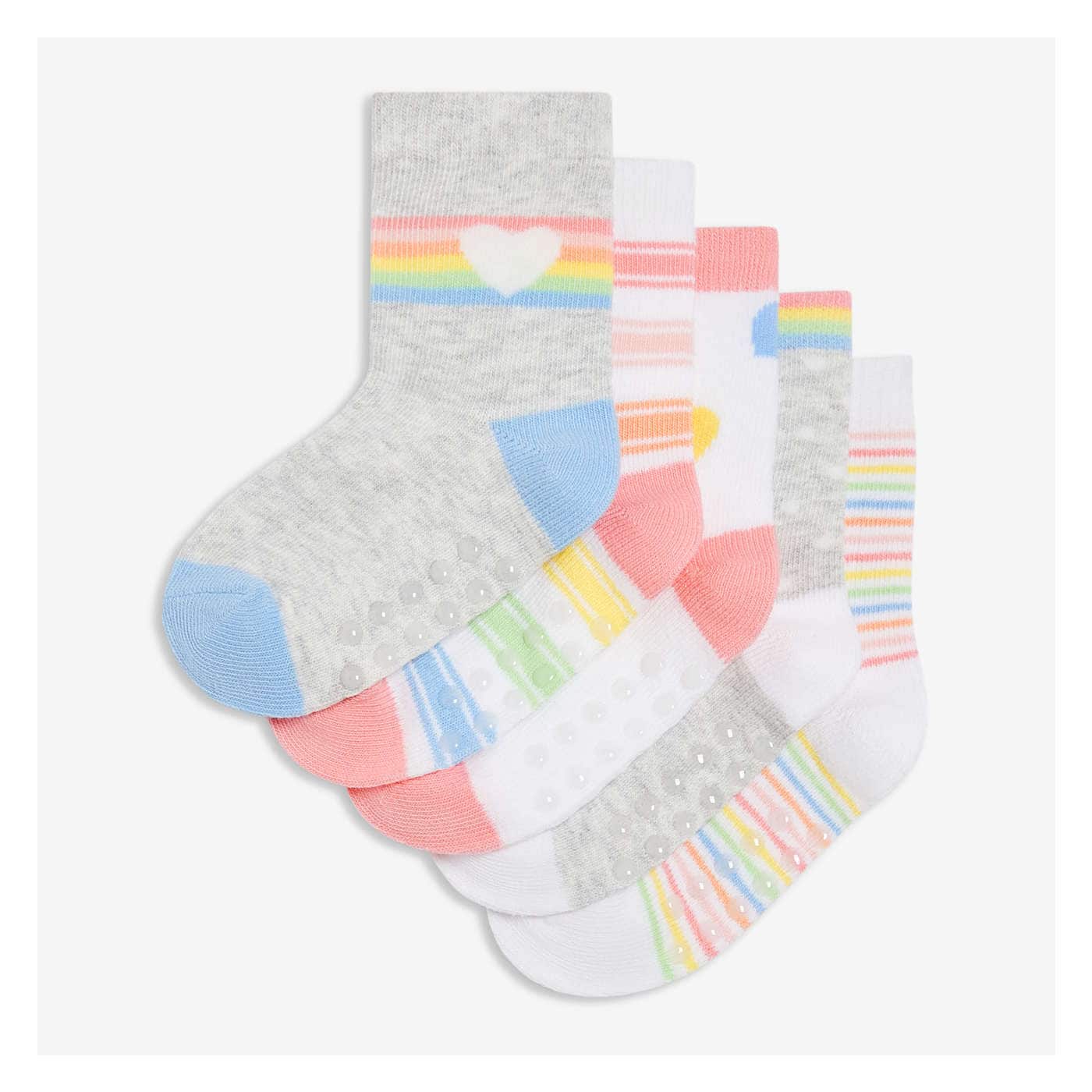 Baby Girls' 5 Pack Crew Socks