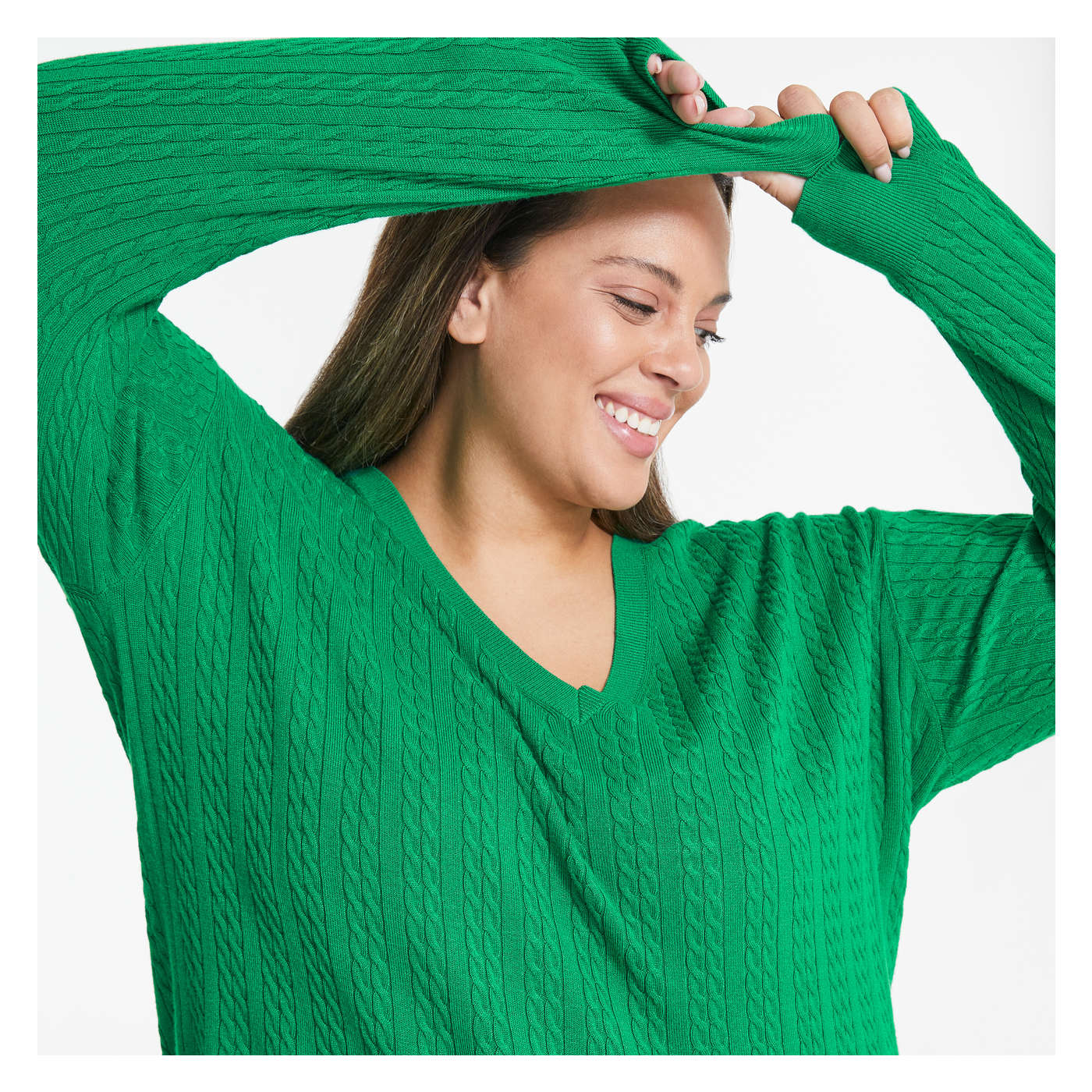 Women+ Cable Knit Sweater
