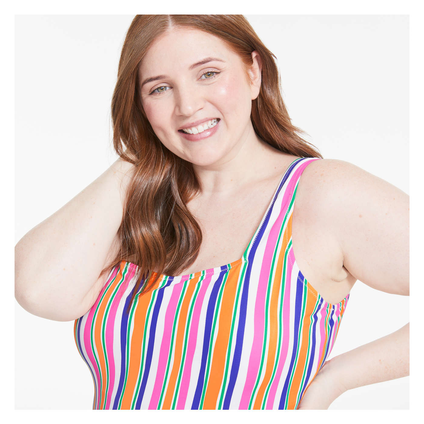 Women+ Square Neck Swimsuit