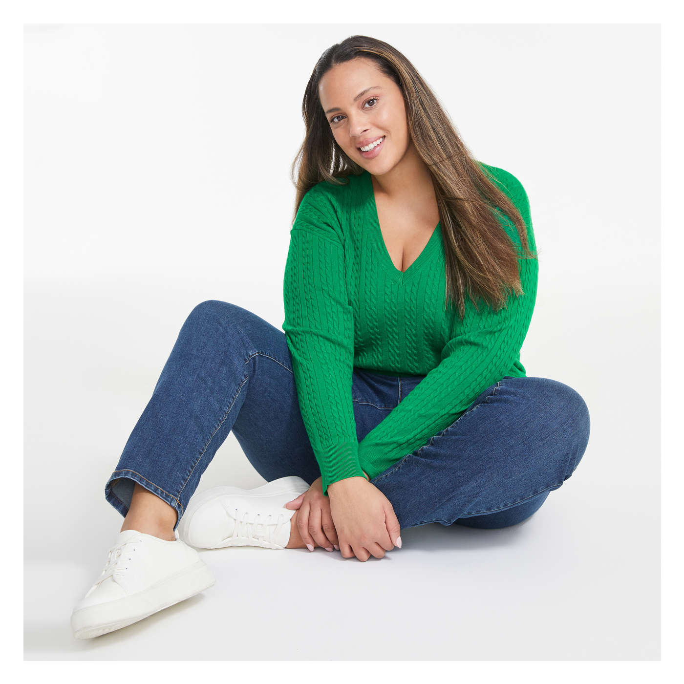 Women+ Cable Knit Sweater