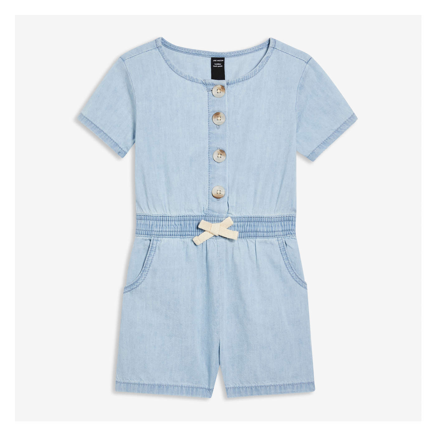 Toddler Girls' Chambray Romper