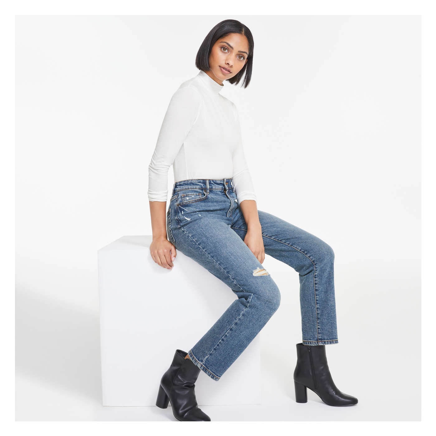 High Rise Straight Jean