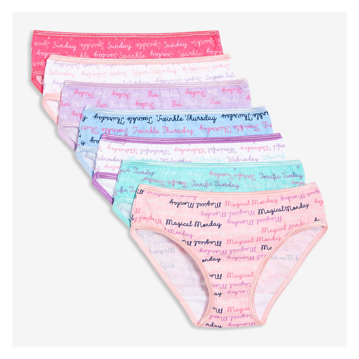 Kid Girls' 7 Pack Bikinis