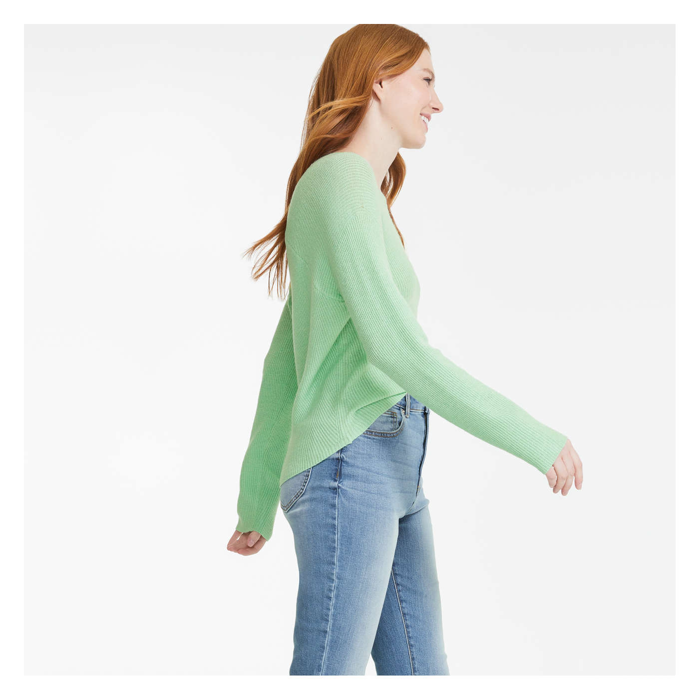 Double V-Neck Sweater