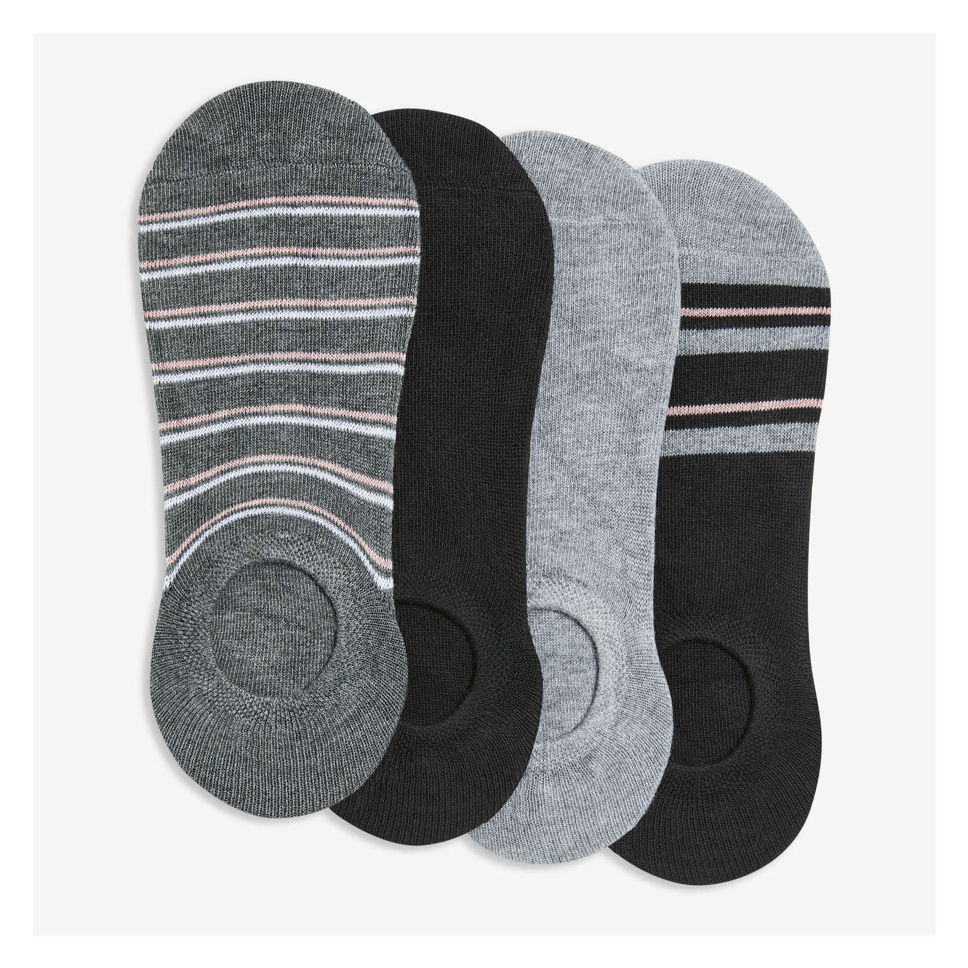 4 Pack No-Show Socks