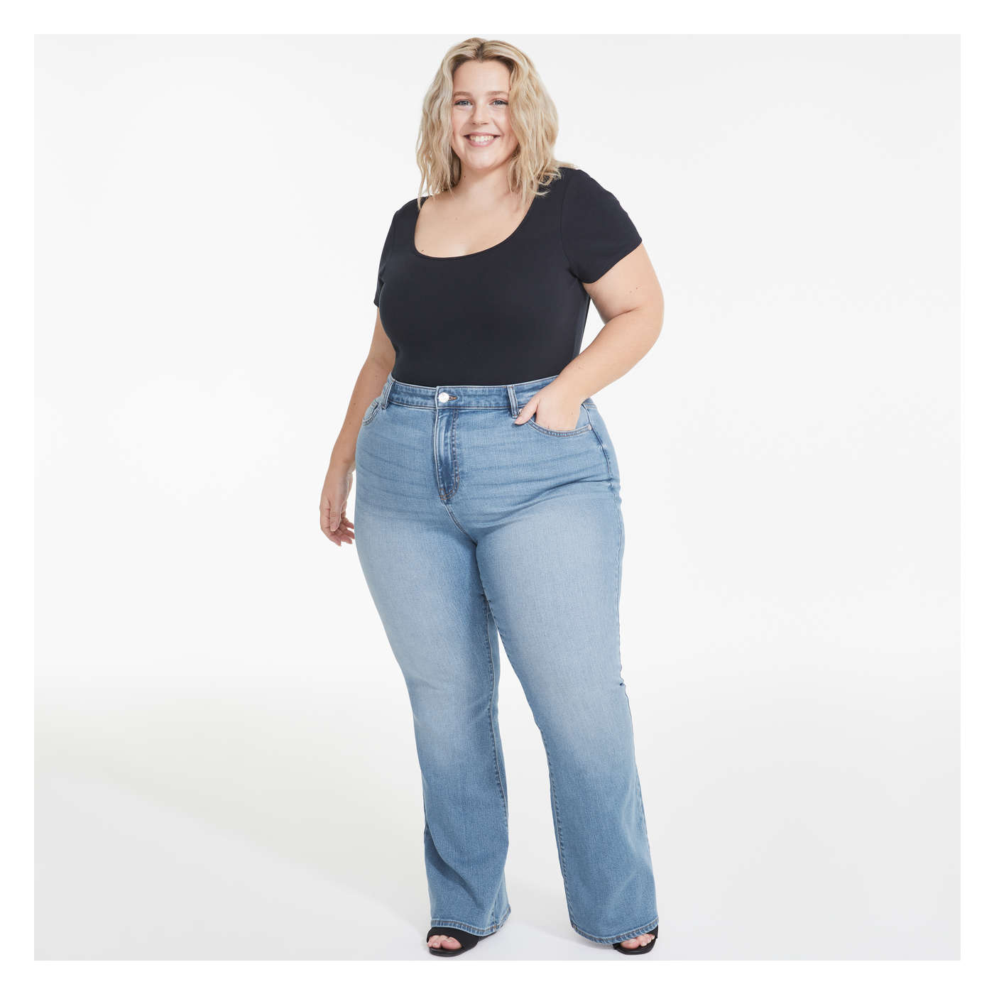 Women+ High Rise Flare Jean