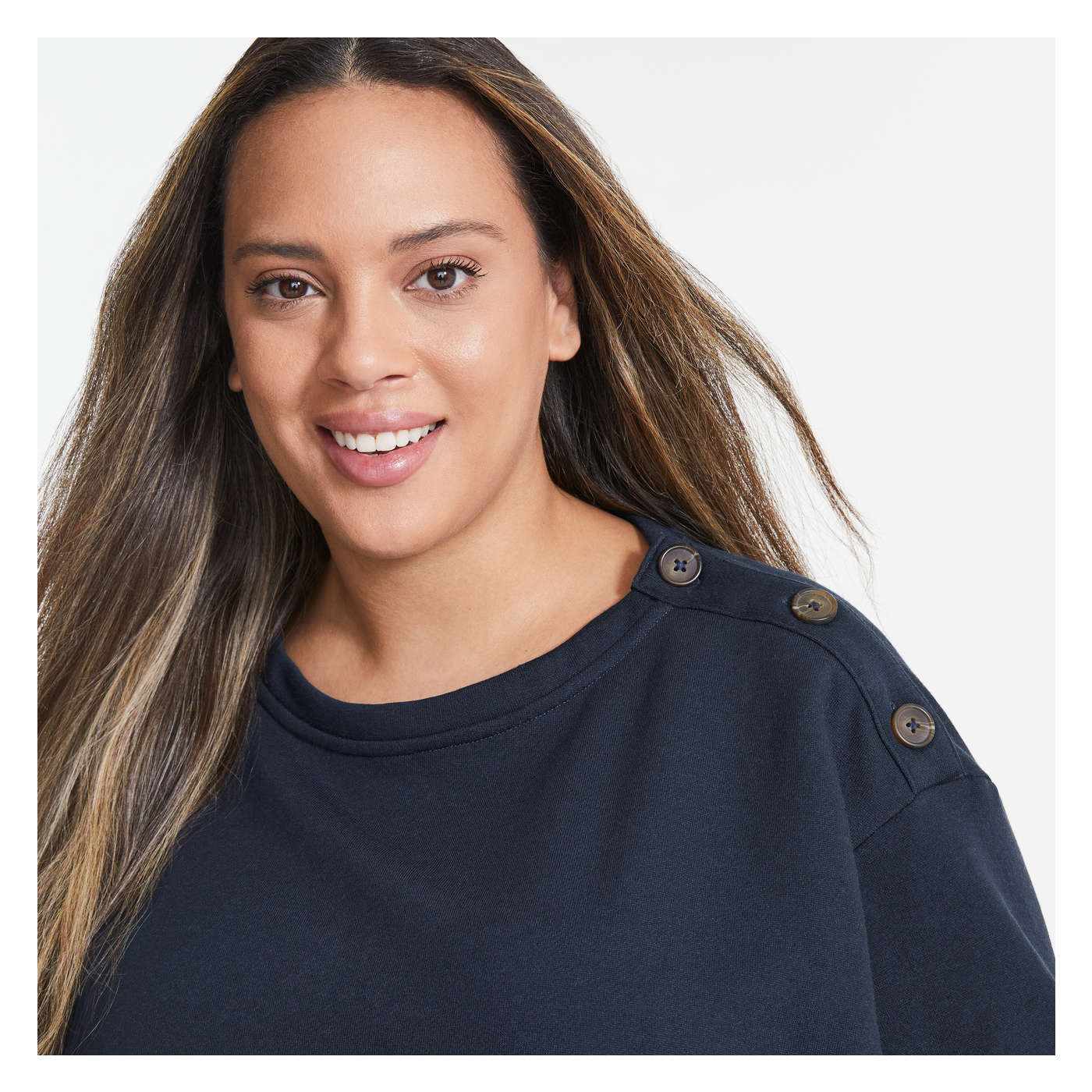 Women+ Button Detail Pullover