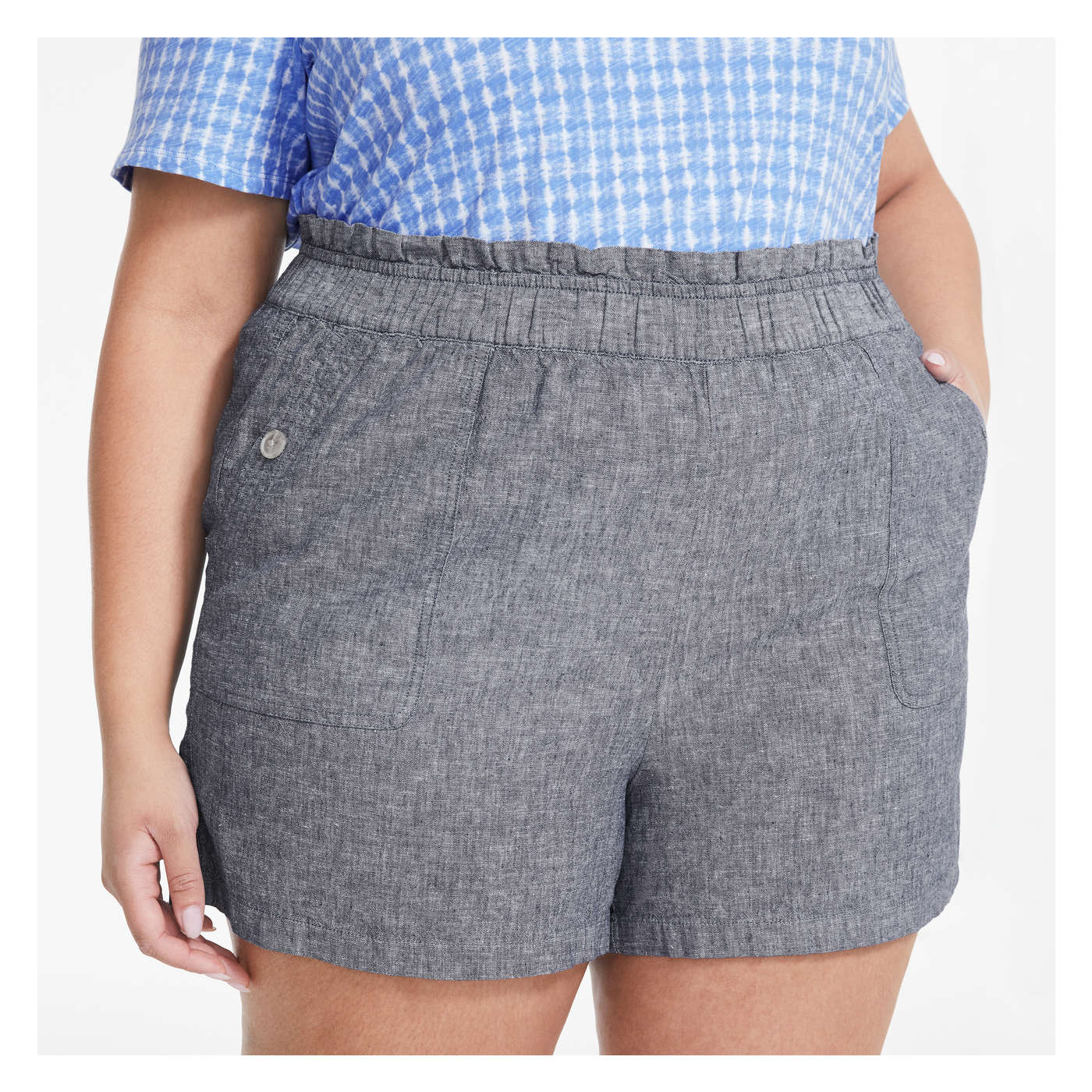 Women+ Linen-Blend Short