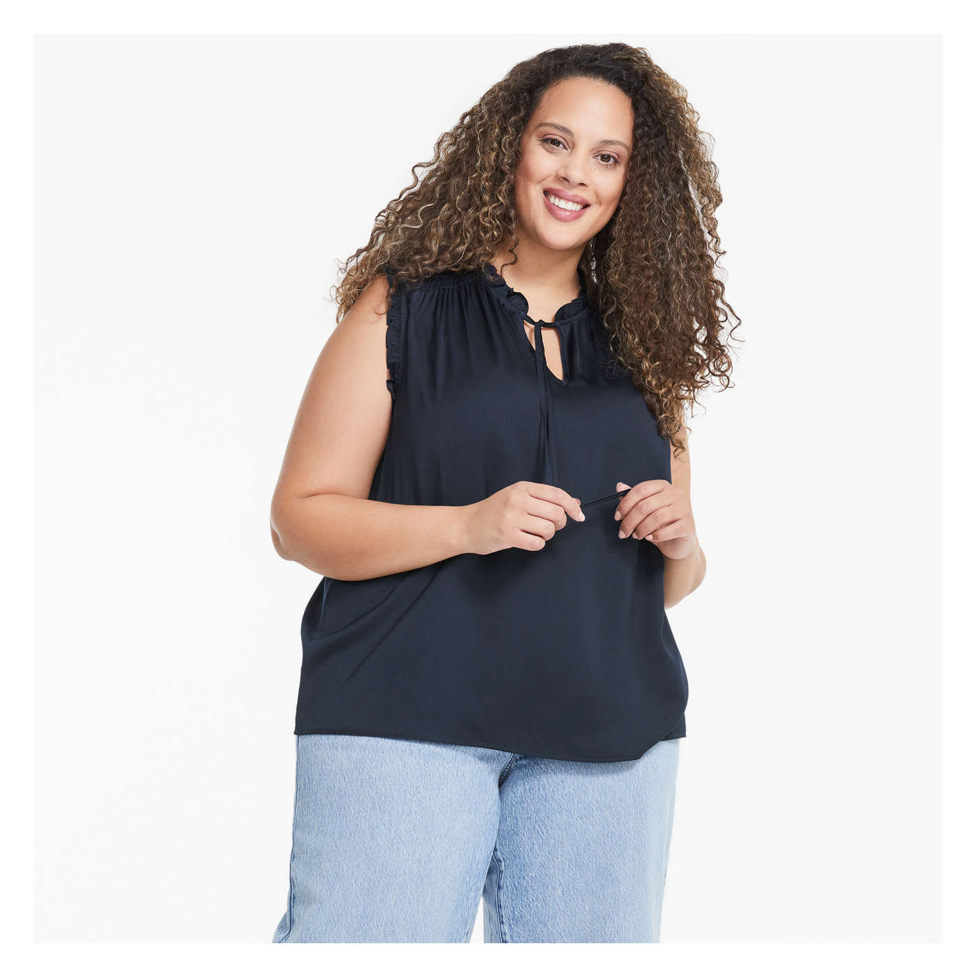Women+ Split Neck Tank