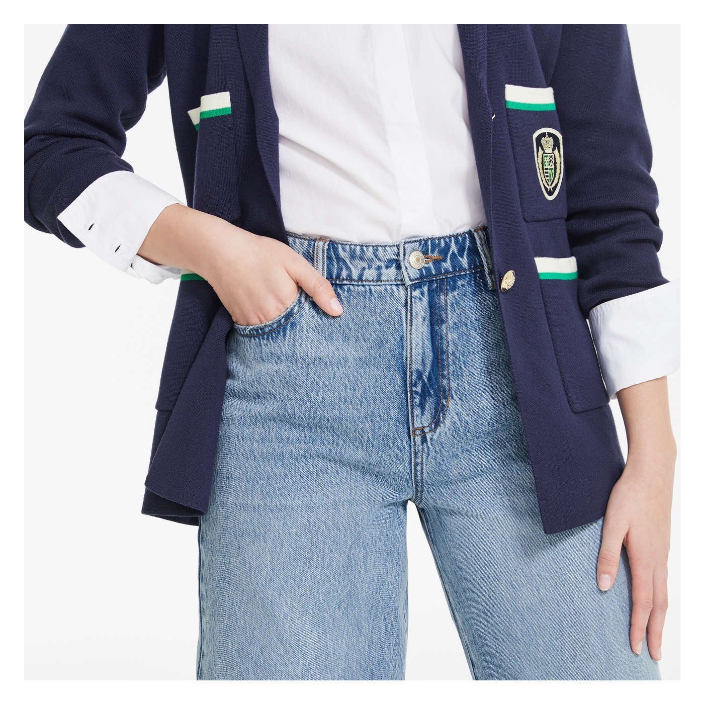 High Rise Wide Leg Jean