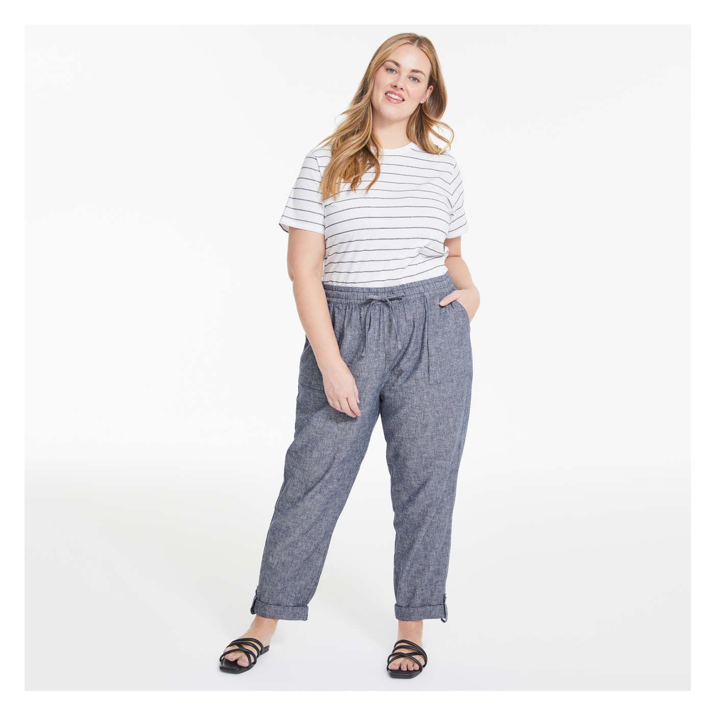 Women+ Linen-Blend Pant