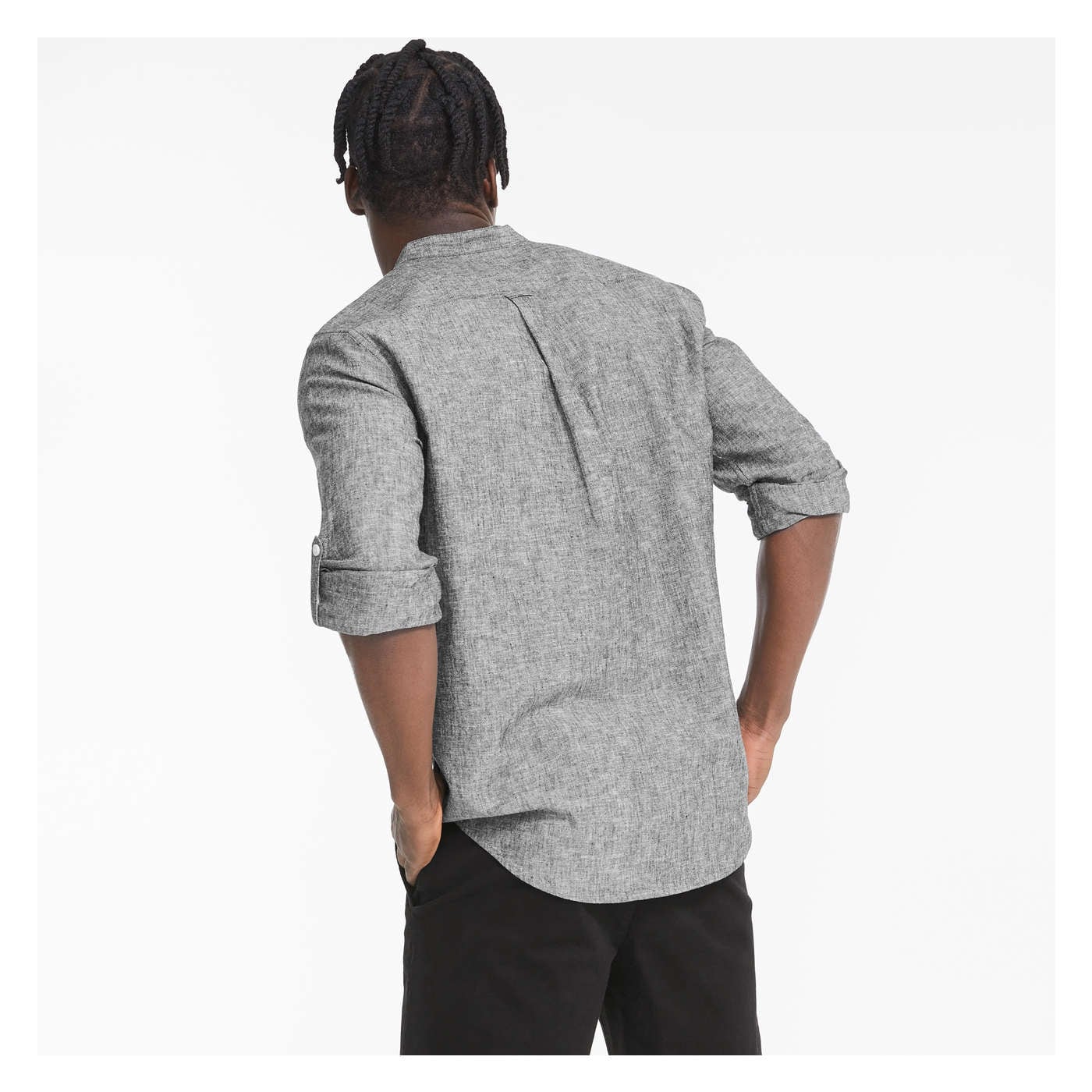 Men's Linen-Blend Shirt