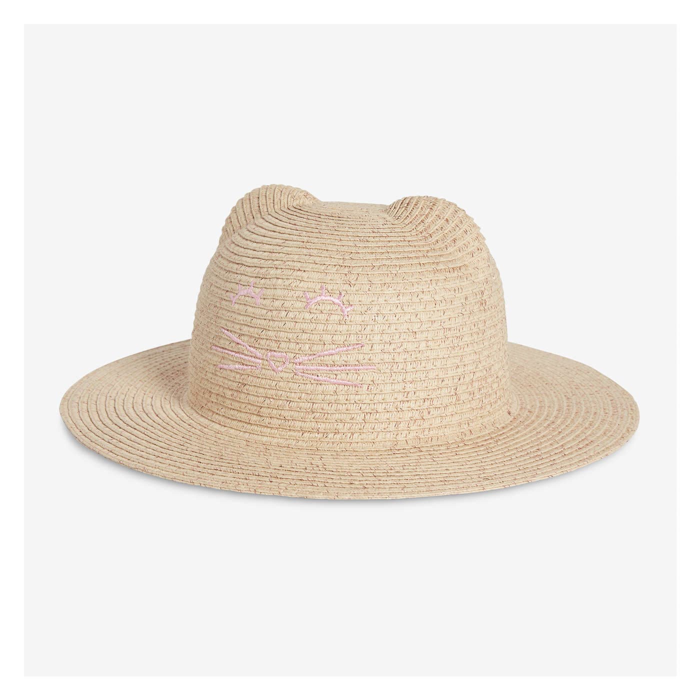 Toddler Girls' Cat Straw Hat
