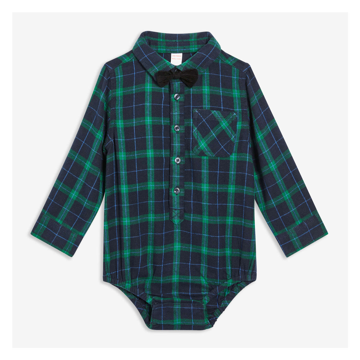 Baby Boys' Flannel Bodysuit
