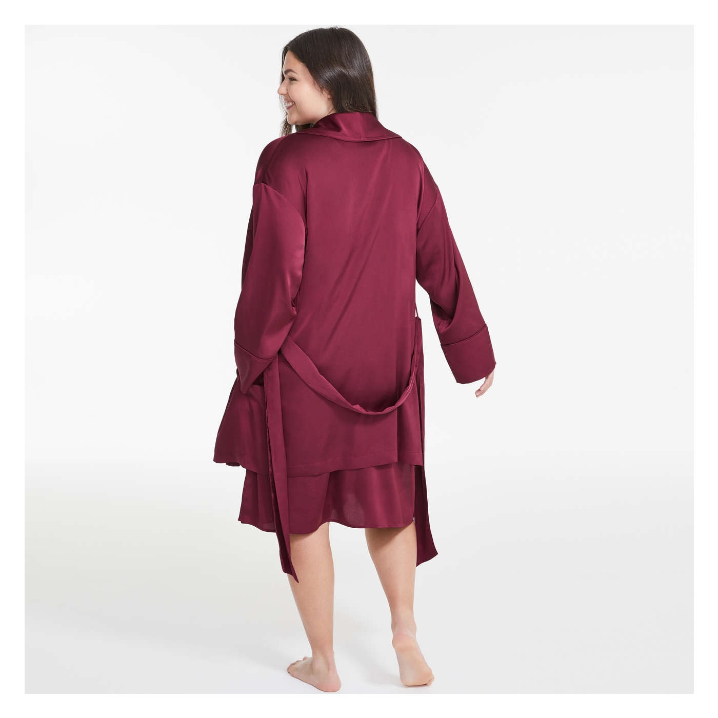 Women+ Satin Robe