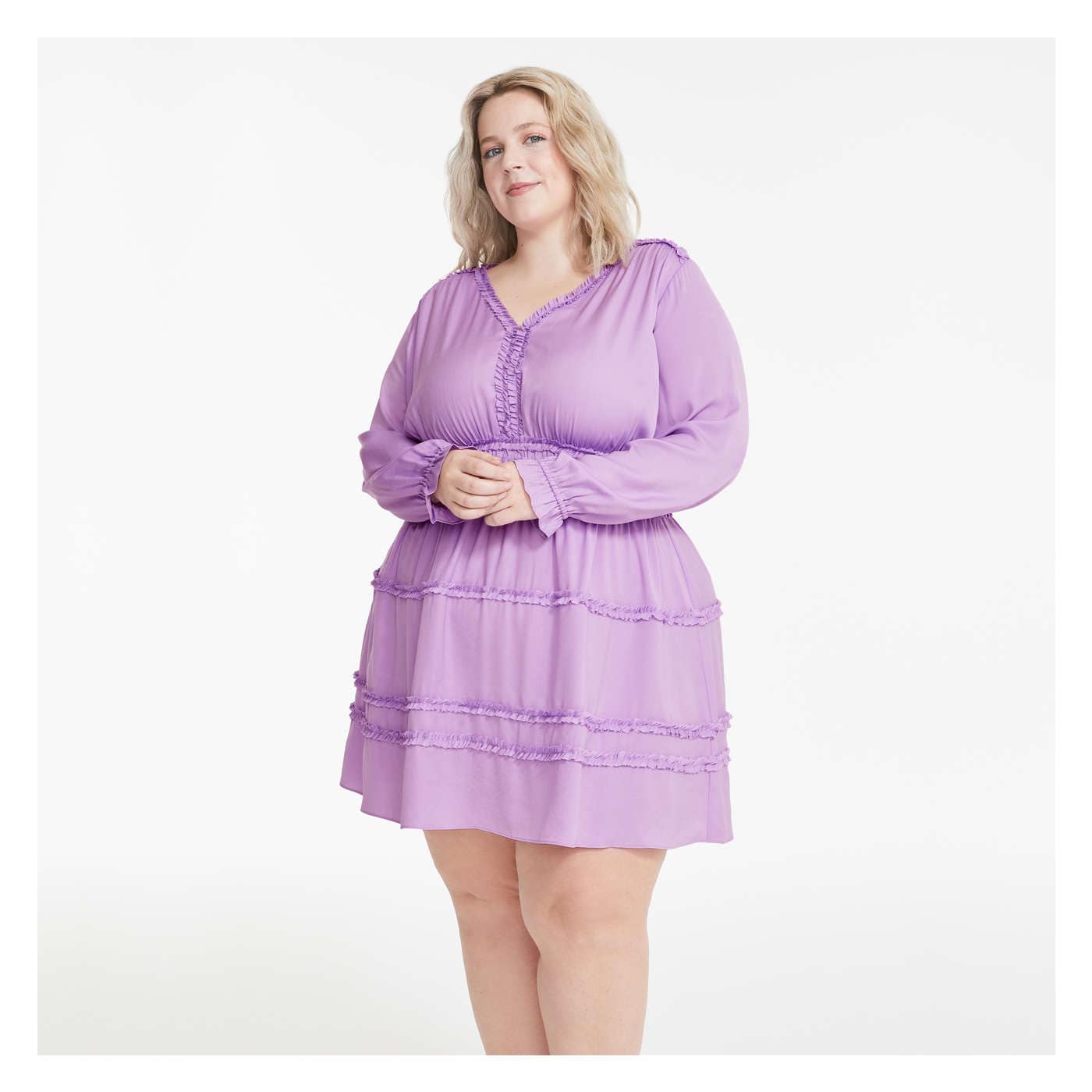 Women+ Ruffle Trim Dress
