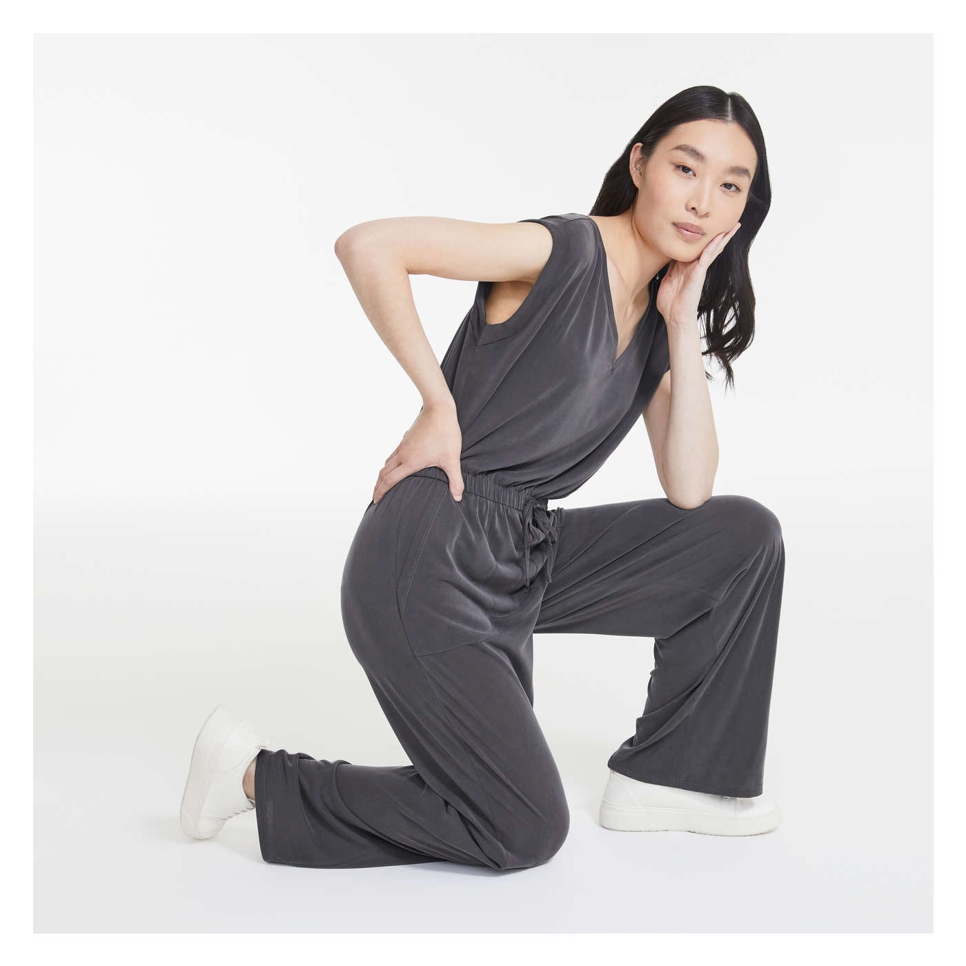 Drawstring Jumpsuit
