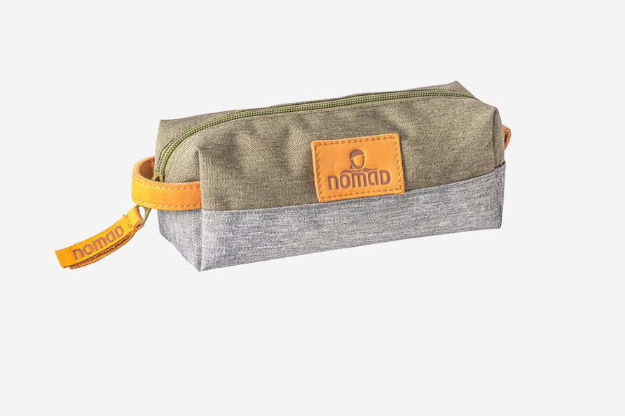Waxed Canvas Pencil Case | Olive