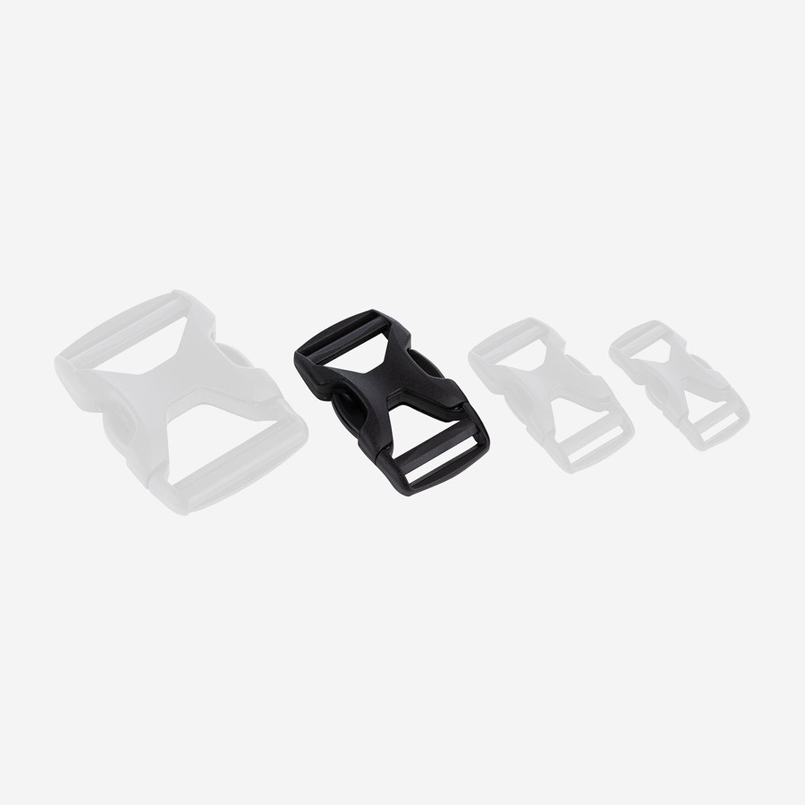 Dual Adjust Buckle 25 mm | Black