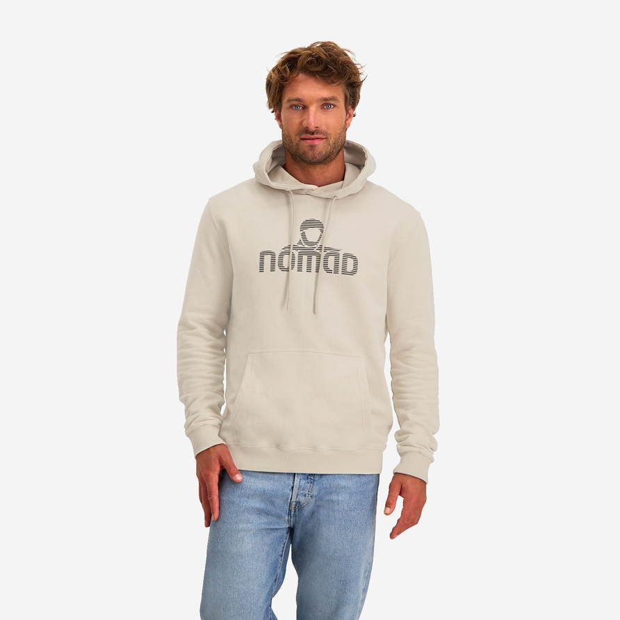 Rolleston Hoodie Men Kangaroo | Stone