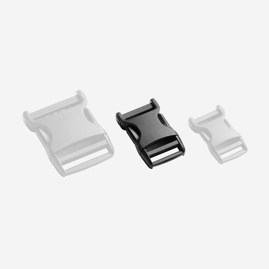 Single Adjust Buckle 25 mm | Black
