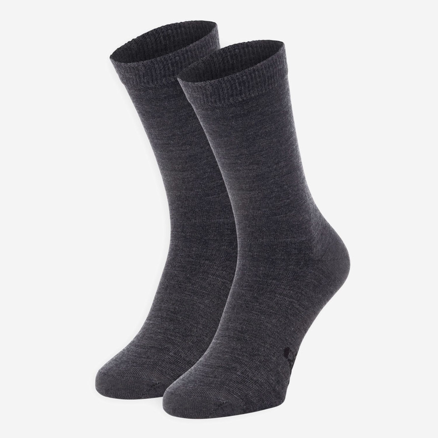 Daily Sock Wool Premium 2-Pack | Dark Grey