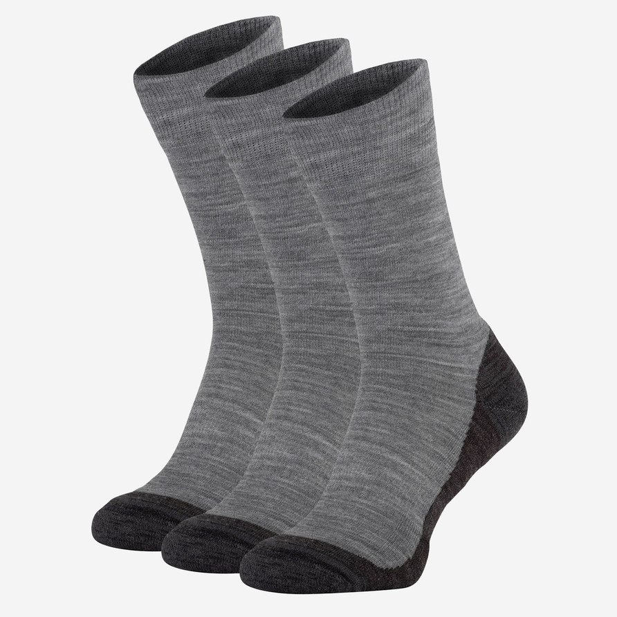 Winter Walking Sock 3-Pack | Mid Grey