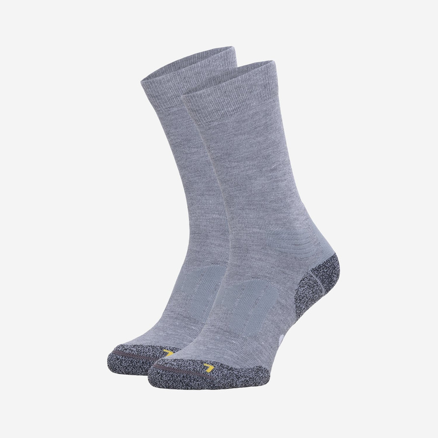 Anti-Tick Coolmax Hiking Sock Crew 2-Pack | Light grey