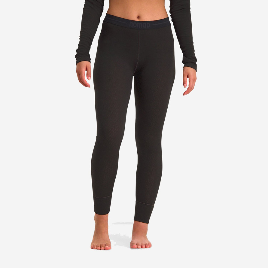 Rough Merinowool Thermal Pants Women | Black