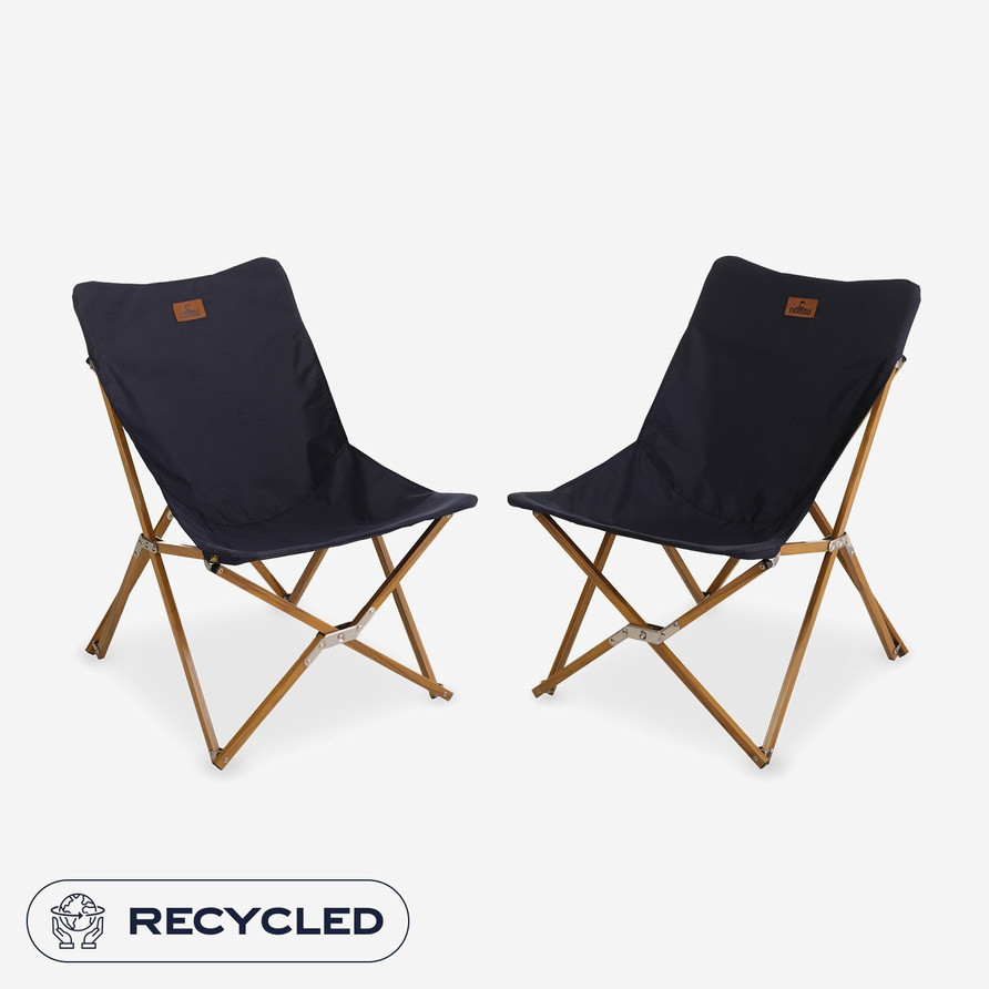Set Mando Lounge chair | 2 x Mondo Lounge chair | Dark navy