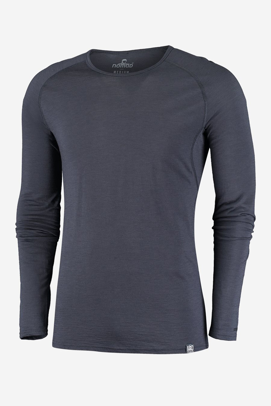 Pure Merinowol Longsleeve Men | Graphite