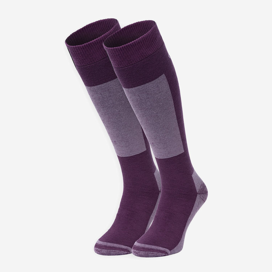 Ski Sock Premium Merino Wool 2-pack | Purple
