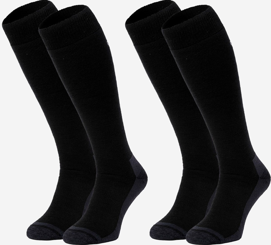 Ski Sock Premium Merino Wool 2-pack | Black