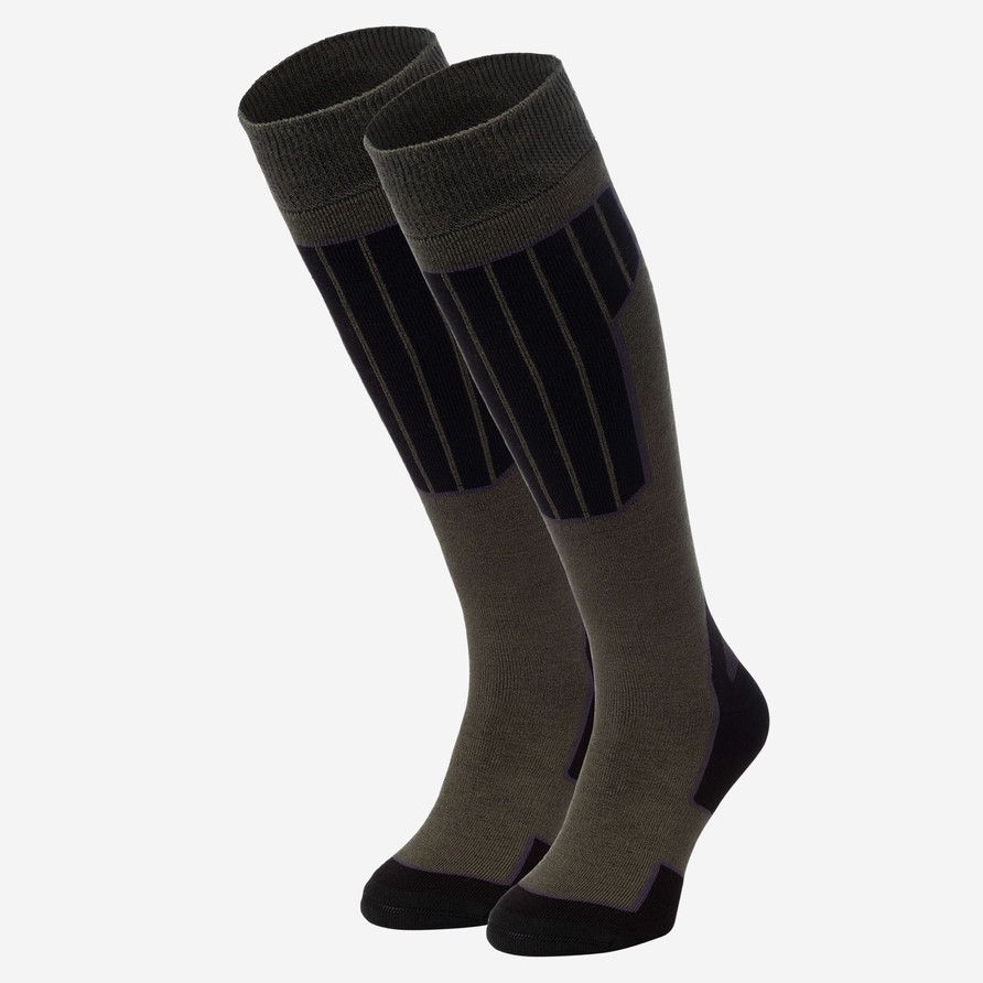 Ski Sock Essential 2-Pack | Dark Green