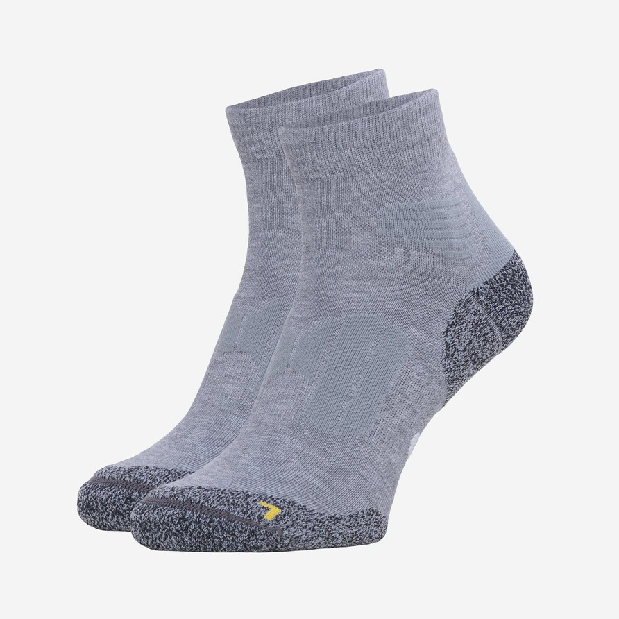 Coolmax Hiking Sock Quarter 2-pack | Light grey