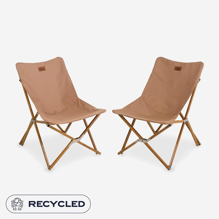 Set Mando Lounge chair | 2 x Mondo Lounge chair | Dark sand