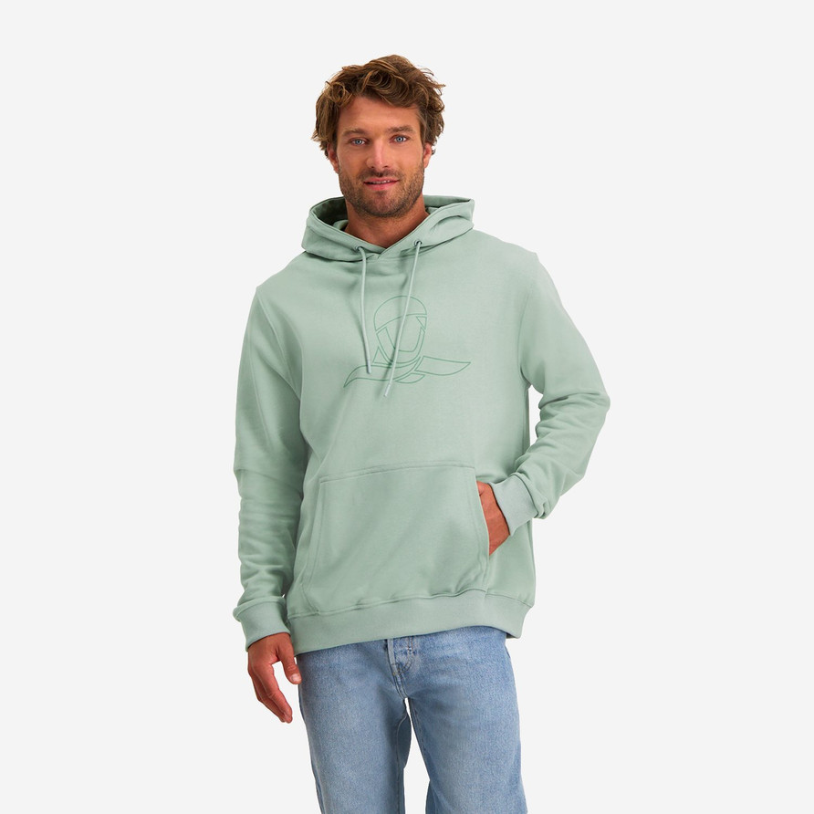 Rolleston Hoodie Men Kangaroo | Mint