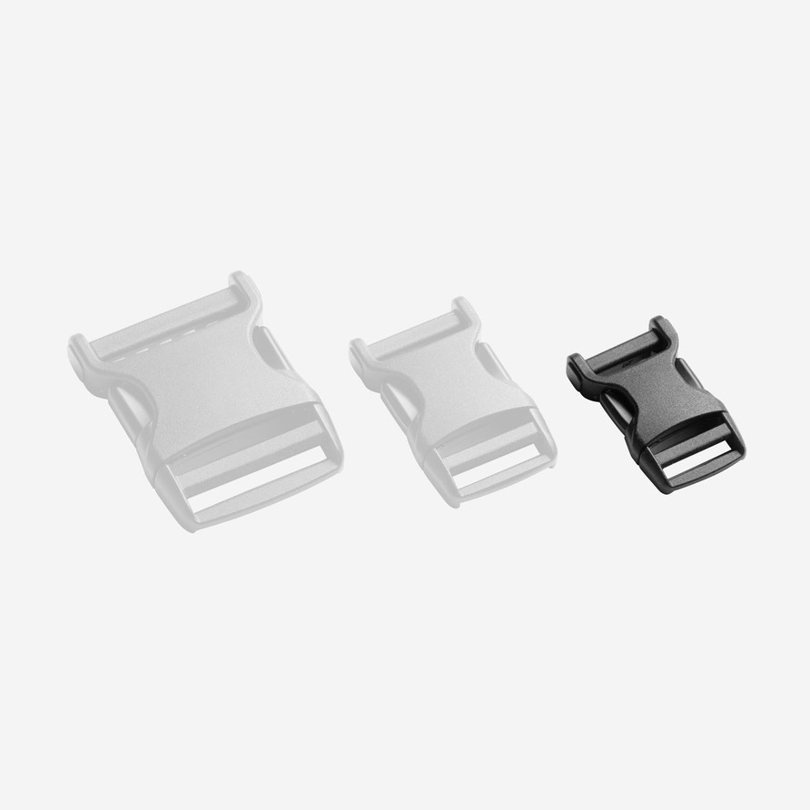 Single Adjust Buckle 20 mm | Black