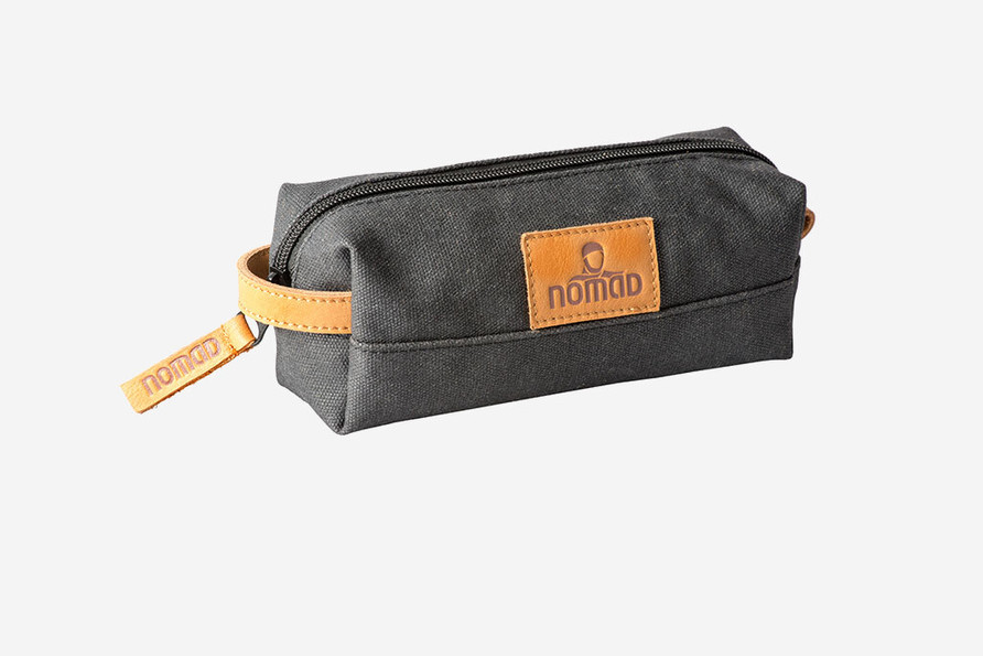 Waxed Canvas Pencil Case | Phantom