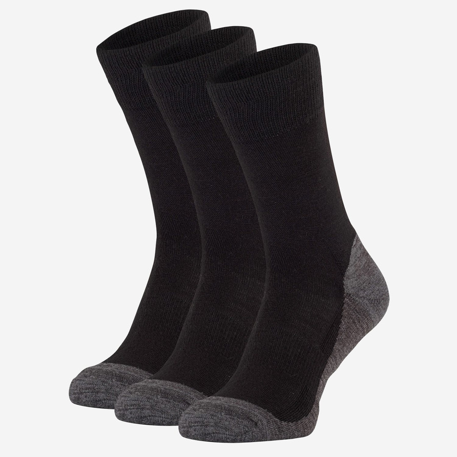 Winter Walking Sock 3-Pack | Black