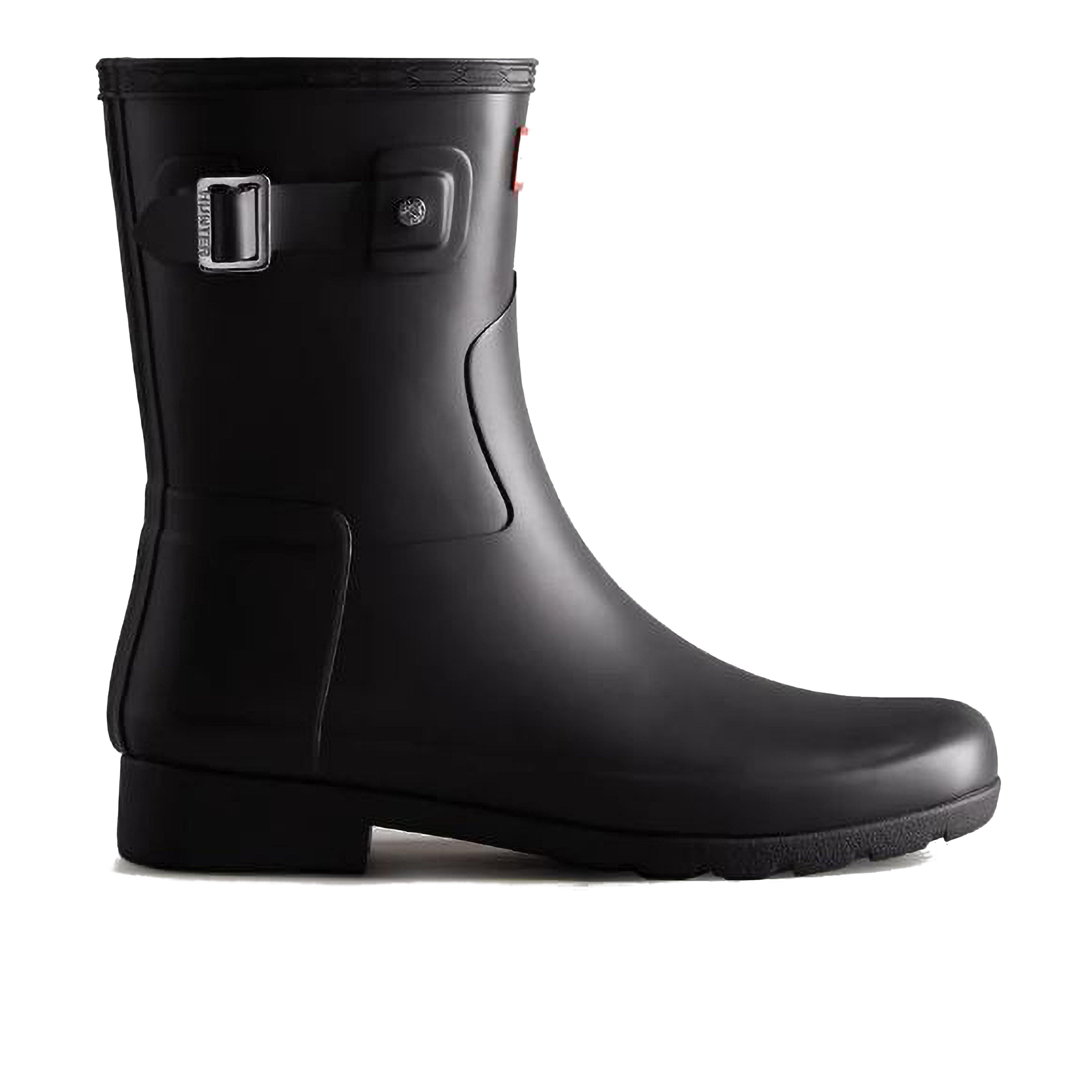 Women’s Refined Slim Fit Short Black Wellington Boots
