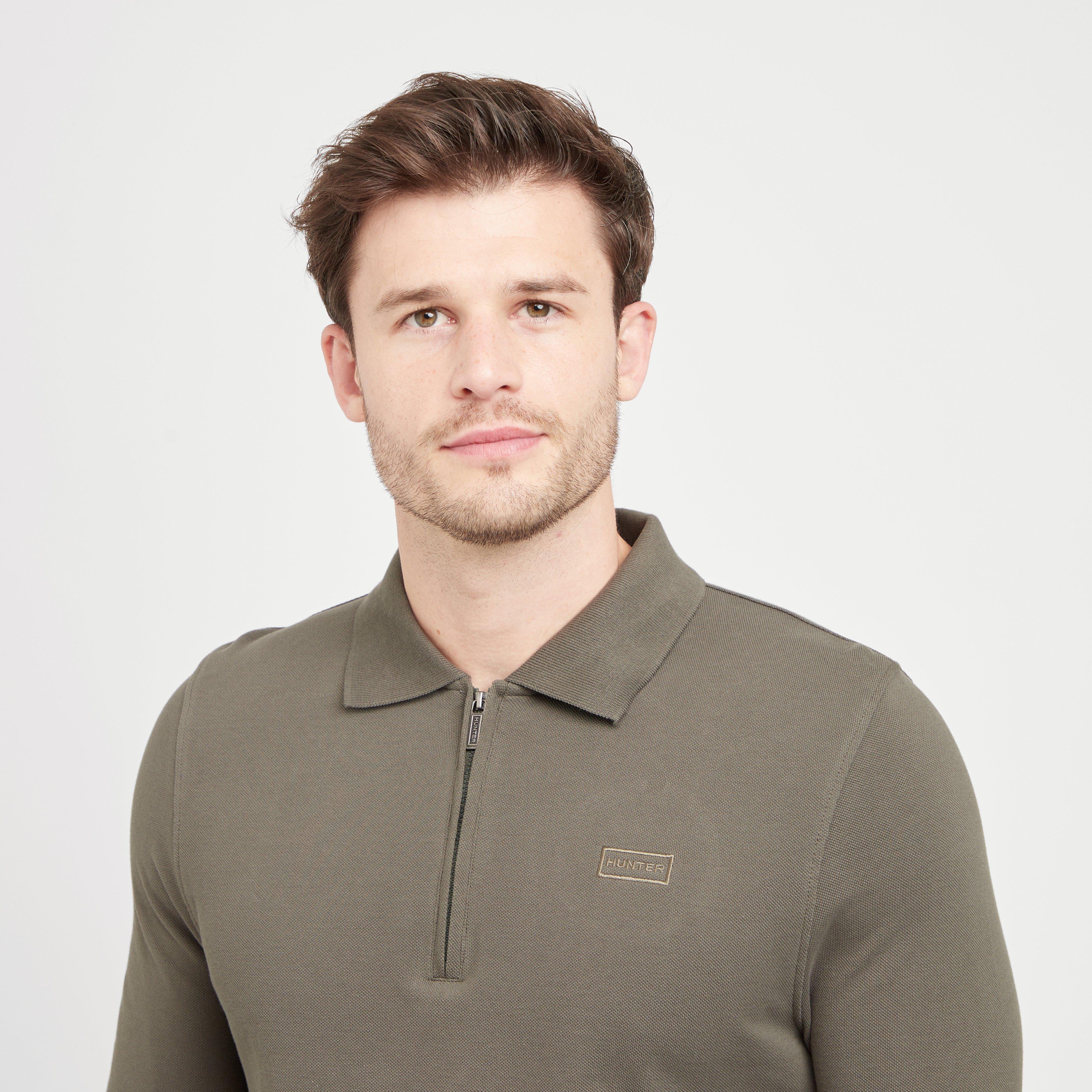 Green Label Men’s Airdrie Long Sleeve Polo Shirt